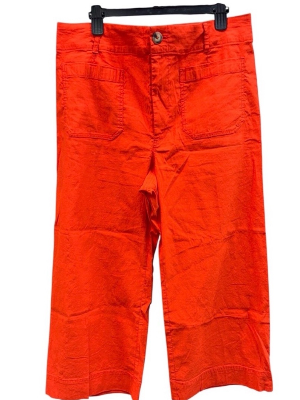 Mauve Colette High-Rise Wide-Leg Pants in Bright Red - Picture 2 of 3